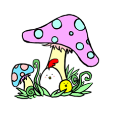 bird and young bird sticker #14111027