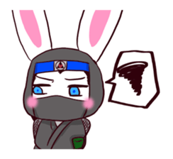 [NINJA?] Rabbit HANZO 1 sticker #14112022