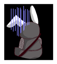[NINJA?] Rabbit HANZO 1 sticker #14112024