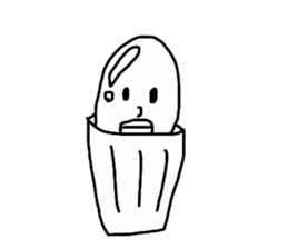 A face with chubby cheeks sticker #14112435