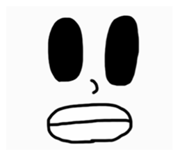 A face with chubby cheeks sticker #14112438