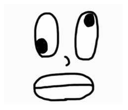 A face with chubby cheeks sticker #14112439