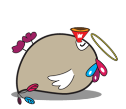 Mischievous Bird with Special Crested sticker #14112605