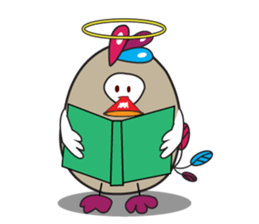 Mischievous Bird with Special Crested sticker #14112606