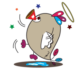 Mischievous Bird with Special Crested sticker #14112607