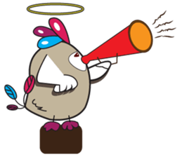 Mischievous Bird with Special Crested sticker #14112616