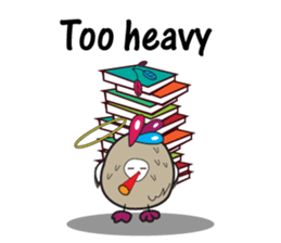 Mischievous Bird with Special Crested sticker #14112617