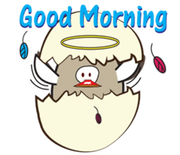 Mischievous Bird with Special Crested sticker #14112623