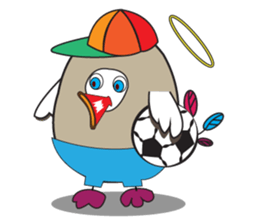 Mischievous Bird with Special Crested sticker #14112626