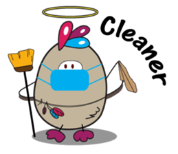 Mischievous Bird with Special Crested sticker #14112628