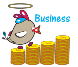 Mischievous Bird with Special Crested sticker #14112636