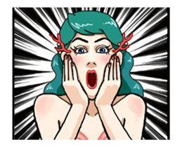 Missy Mermaid & Little Seal (part2) sticker #14113164