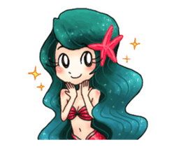 Missy Mermaid & Little Seal (part2) sticker #14113173