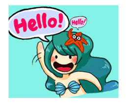 Missy Mermaid & Little Seal (part2) sticker #14113174