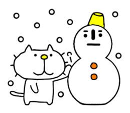 Michinoku Cat WINTER sticker #14113229