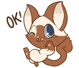 Lamood the Cat sticker #14113354