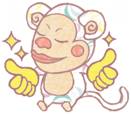 Cute monkey 1 Chinese (Traditional) sticker #14113946