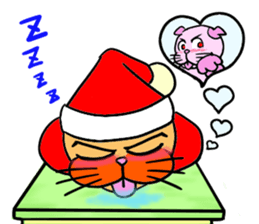 Santa Claus Cat ~ Goodbye Rokusaburo ~ sticker #14114275