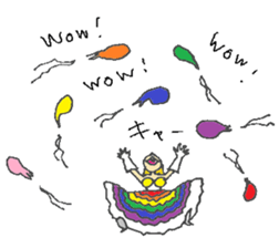 Rainbow Girl 3-Shinjuku2-Chome sticker #14115369