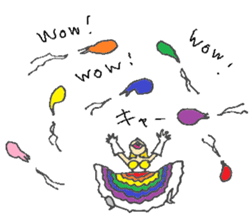 Rainbow Girl 3-Shinjuku2-Chome sticker #14115369