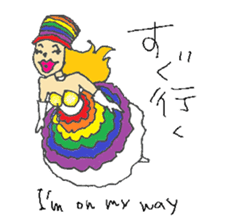 Rainbow Girl 3-Shinjuku2-Chome sticker #14115370
