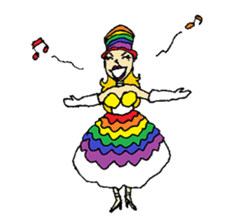 Rainbow Girl 3-Shinjuku2-Chome sticker #14115375