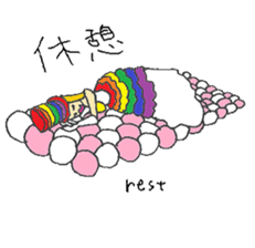 Rainbow Girl 3-Shinjuku2-Chome sticker #14115378