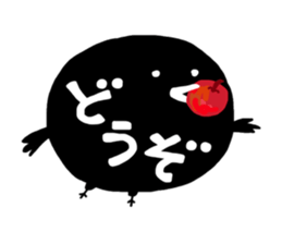 The crow which cannot fly. sticker #14115760