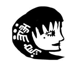 The crow which cannot fly. sticker #14115770