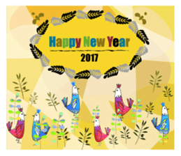 New Year 2017 greeting Stickers sticker #14116109
