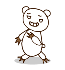 QQ white bear sticker #14116150