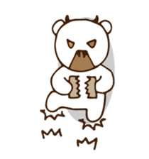 QQ white bear sticker #14116151