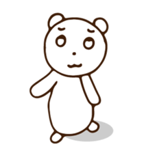 QQ white bear sticker #14116153