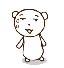 QQ white bear sticker #14116157