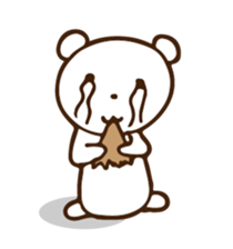 QQ white bear sticker #14116160