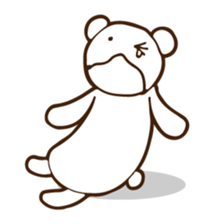 QQ white bear sticker #14116164