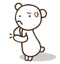 QQ white bear sticker #14116165