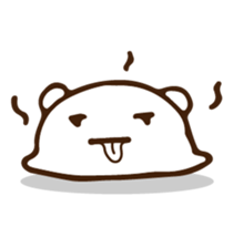 QQ white bear sticker #14116166