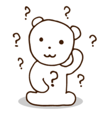 QQ white bear sticker #14116171