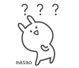 MASAO's basic pack,cute rabbit sticker #14116925