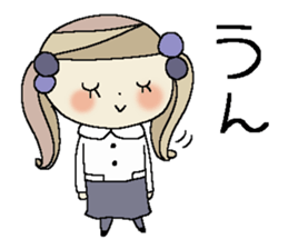 I am a girl ! 4 sticker #14117329