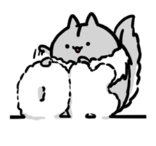 Momongamon_winter sticker #14117686