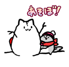 Momongamon_winter sticker #14117690