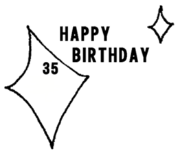 nanaco[30-50yBirthdaymessage] sticker #14117814