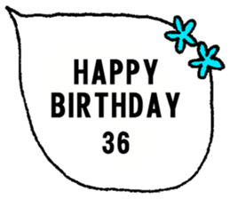 nanaco[30-50yBirthdaymessage] sticker #14117815