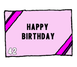 nanaco[30-50yBirthdaymessage] sticker #14117821
