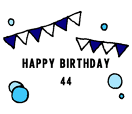 nanaco[30-50yBirthdaymessage] sticker #14117823