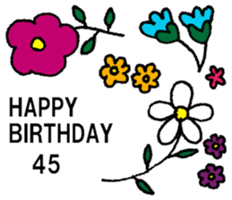 nanaco[30-50yBirthdaymessage] sticker #14117824