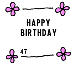 nanaco[30-50yBirthdaymessage] sticker #14117826