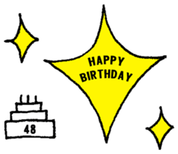 nanaco[30-50yBirthdaymessage] sticker #14117827